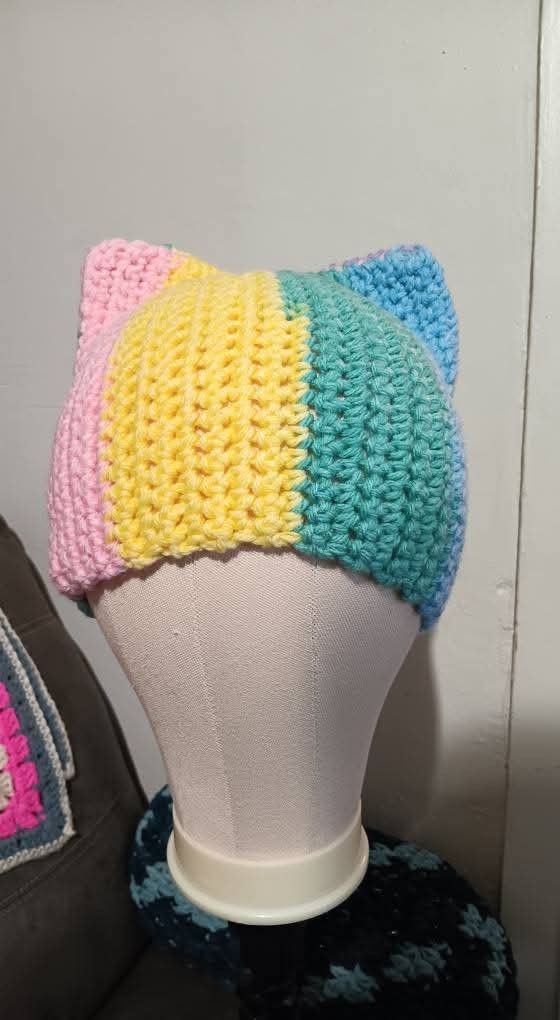 Crochet Cat Ear Beanie